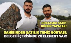 Sahibinden Satılık Temiz Göktaşı: Belgeli İçerisinde 20 Element Var!