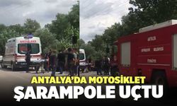 Antalya’da 16 Yaşındaki Çocuğun Kullandığı Motosiklet Şarampole Uçtu