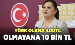 Türk Olana 400TL, Olmayana 10 Bin TL