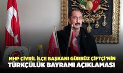 MHP Çivril İlçe Başkanı Gürbüz Çiftçi’nin Türkçülük Bayramı Açıklaması