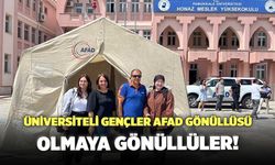 Üniversiteli Gençler AFAD Gönüllüsü Olmaya Gönüllüler!