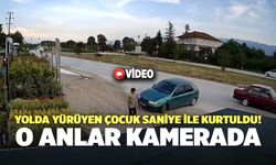 Yolda Yürüyen Çocuk Saniye İle Kurtuldu! O Anlar Kamerada