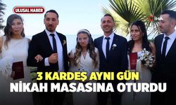 3 Kardeş Aynı Gün Nikah Masasına Oturdu