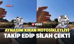 Aynasını Kıran Motosikletliyi Takip Edip Silah Çekti