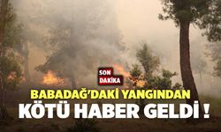 Babadağ'daki Yangından Kötü Haber Geldi !