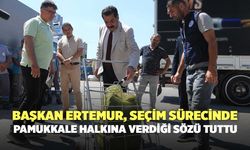 Başkan Ertemur, Seçim Sürecinde Pamukkale Halkına Verdiği Çöp Poşeti Sözünü Tuttu