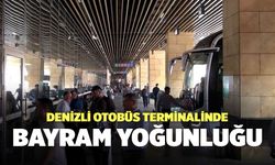 Denizli Otobüs Terminalinde Bayram Yoğunluğu