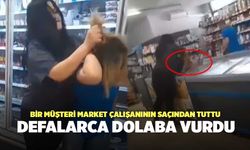 Bir Müşteri Market Çalışanının Saçından Tuttu, Defalarca Dolaba Vurdu