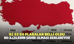 82 83 84 plakalar belli oldu: Bu ilçelerin şehir olması bekleniyor