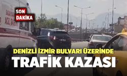 Denizli İzmir Bulvarı Üzerinde Trafik Kazası