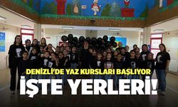 Denizli'de Yaz Kursları Başlıyor İşte Yerleri!