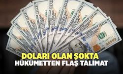 Doları olan şokta: Hükümetten flaş talimat