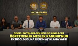 Eğitim-Bir-Sen Meclise Sunulacak Öğretmenlik Meslek Kanunu'nun Eksik Olduğuna İlişkin Açıklama Yaptı