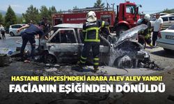 Muğla’da Hastane Bahçesi’ndeki Araba Alev Alev Yandı! Facianın Eşiğinden Dönüldü