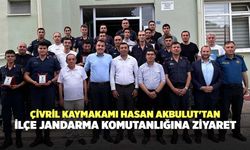 Çivril Kaymakamı Hasan Akbulut'tan İlçe Jandarma Komutanlığına Ziyaret