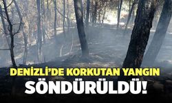 Denizli’de Korkutan Yangın Söndürüldü