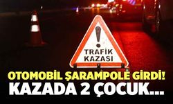 Otomobilin Şarampole Girdiği Kazada 2 Çocuk…