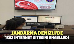 Jandarma Denizli'de 1362 İnternet Sitesini Engelledi