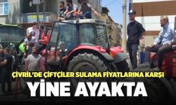 Çivril'de Çiftçiler Sulama Fiyatlarına Karşı Yine Ayakta