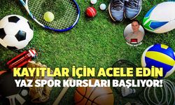 Kayıtlar İçin Acele Edin Yaz Spor Kursları Başlıyor!