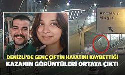 Denizli’de Genç Çiftin Hayatını Kaybettiği Kazanın Görüntüleri Ortaya Çıktı