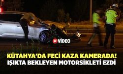 Kütahya'da Feci Kaza! Işıkta Bekleyen Motosikleti Ezdi