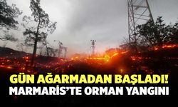 Gün Ağarmadan Başladı! Marmaris’te Orman Yangını