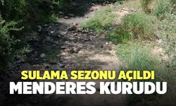 Sulama Sezonu Açıldı Menderes Kurudu