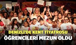 Denizli’de Kent Tiyatrosu Öğrencileri Mezun Oldu