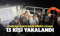 Komşu İlde Ülkeye Kaçak Girmeye Çalışan 13 Kişi Yakalandı