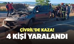 Çivril’de Kaza! 4 Kişi Yaralandı