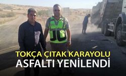 Tokça Çıtak karayolu asfaltı yenilendi