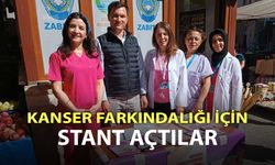 KANSER FARKINDALIĞI İÇİN STANT AÇTILAR