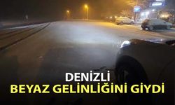 Denizli beyaz gelinliğini giydi