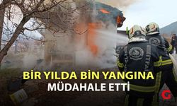 Bir yılda bin yangına müdahale etti