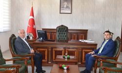 Vali Ömer Faruk Coşkun, Kaymakamı Ziyaret etti