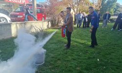 Çivril'de Sağlık Personeline Yangın Eğitimi Verildi