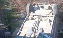 Çivril’de Otomobil Sulama Kanalına Düştü: 1 Yaralı