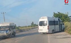 İşçi Servisleri Çarpıştı: 10 İşçi Yaralandı