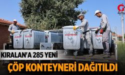 Çivril Kıralan'da 285 Yeni Çöp Konteyneri Dağıtıldı