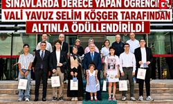 Denizli'nin Gururu 12 Öğrenciye Vali Köşger'den Altın Ödülü