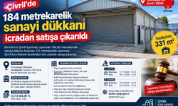 Çivril’de 184 metrekarelik sanayi dükkanı icradan satışa çıkarıldı