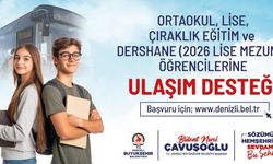 Büyükşehir’den öğrencilere aylık 44 binişlik ulaşım desteği