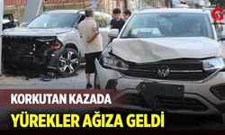 Çivril’de İki Araç Kafa Kafaya Çarpıştı