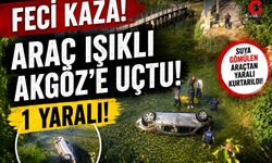 Çivril’de Kontrolden Çıkan Araç Göle Uçtu