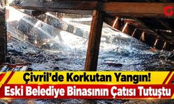 Çivril’de Korkutan Yangın! Eski Belediye Binasının Çatısı Tutuştu
