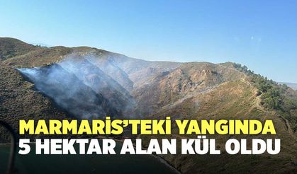 Marmaris’teki Yangında 5 Hektar Alan Kül Oldu