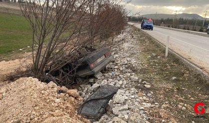 Çivril’den Denizli’ye giden Araç kaza yaptı
