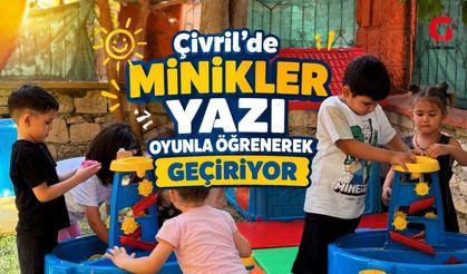 Çivril’de Minikler Yazı Oyunla Öğrenerek Geçiriyor