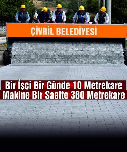 Çivril’de 2026 Yol Hamlesi Başlıyor: Belediye 3 Milyonluk Parke Makinesi Aldı